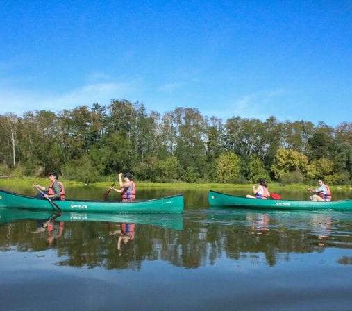 Sortie canoë entre amis