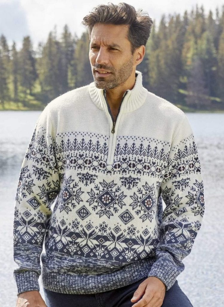 Vêtements Vêtements homme Pulls et gilets Pulls et chandails Pull norvégien En laine homme Pull Nordique Tricot traditionnel Taille grande 