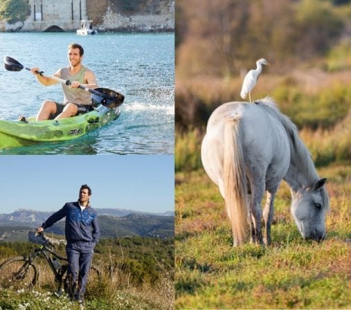 canoe randonnée chevaux camargue