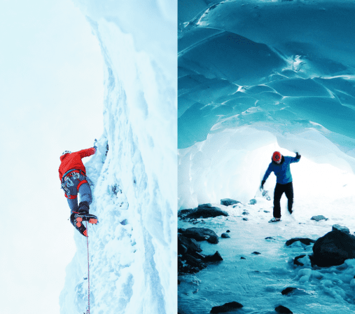 escalade grotte de glace