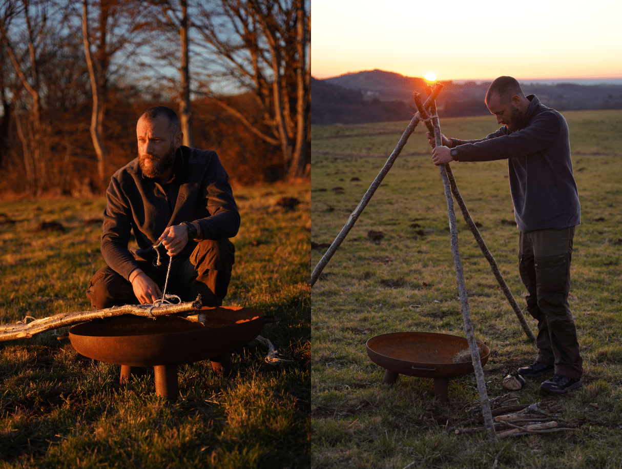 Comment faire un trépied pour cuisiner au feu de bois ? Atlas For Men