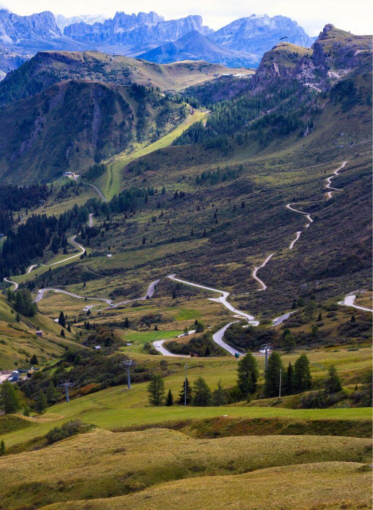 Dolomites route