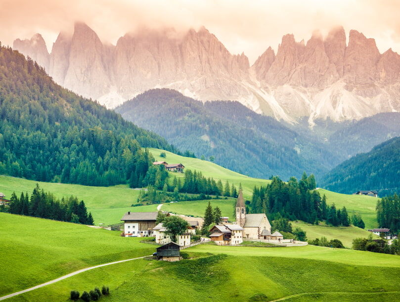 Les dolomites paysage