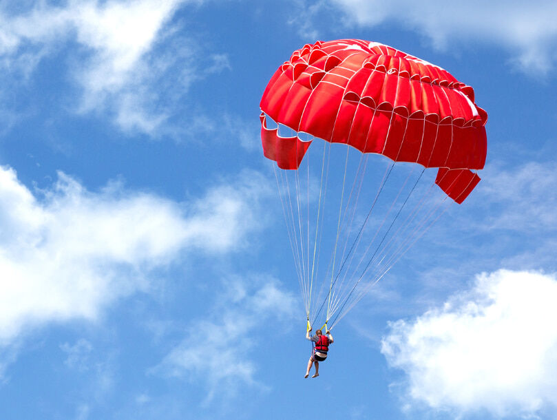 Le parachute en tandem