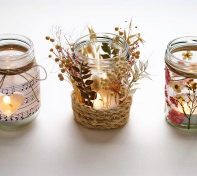 DIY ambiance cosy avec des photophores faits maison