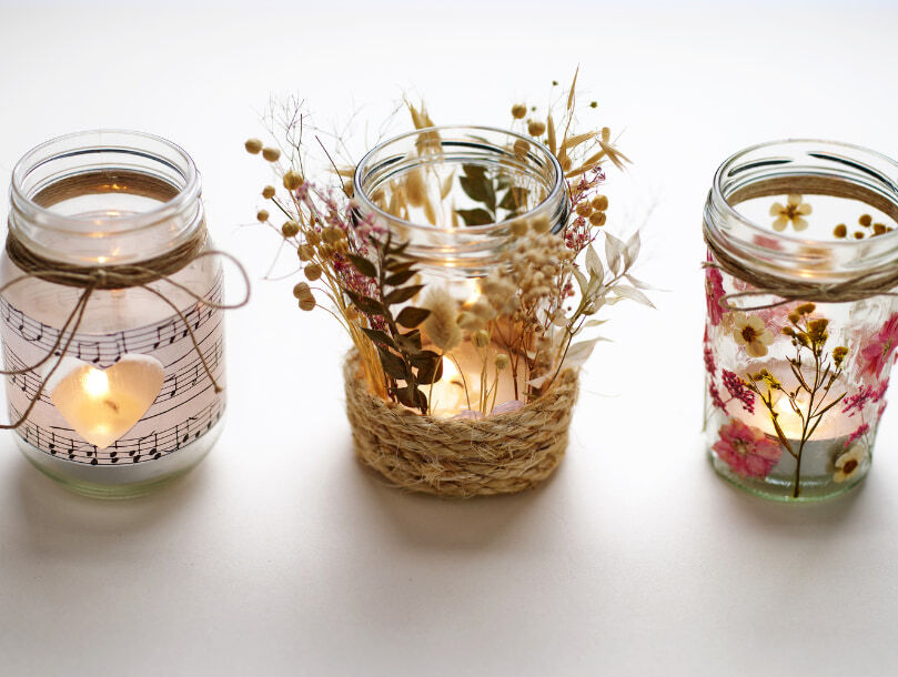 DIY ambiance cosy avec des photophores faits maison