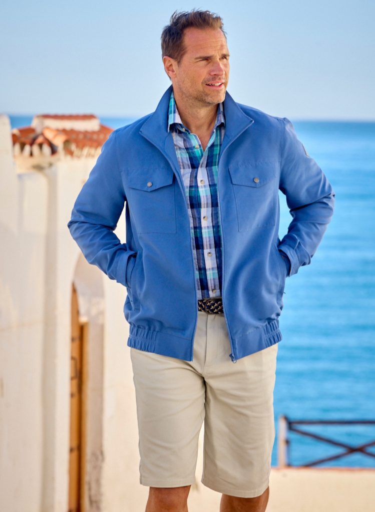 veste microfibre bleu ile med