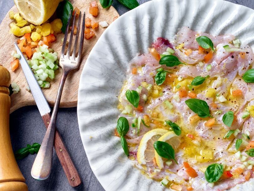 Carpaccio de maigre