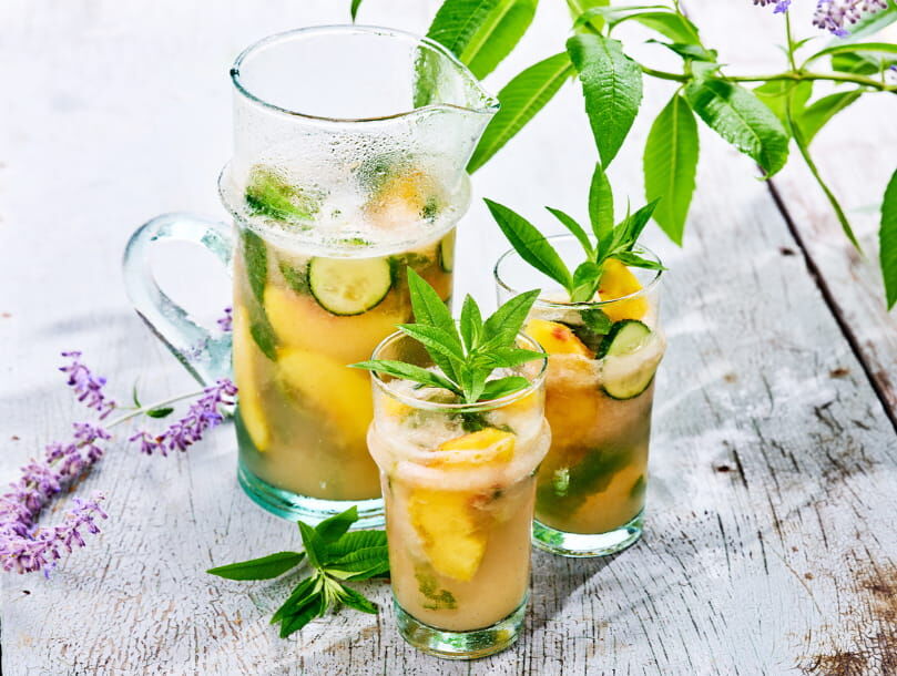 mocktail à la pêche