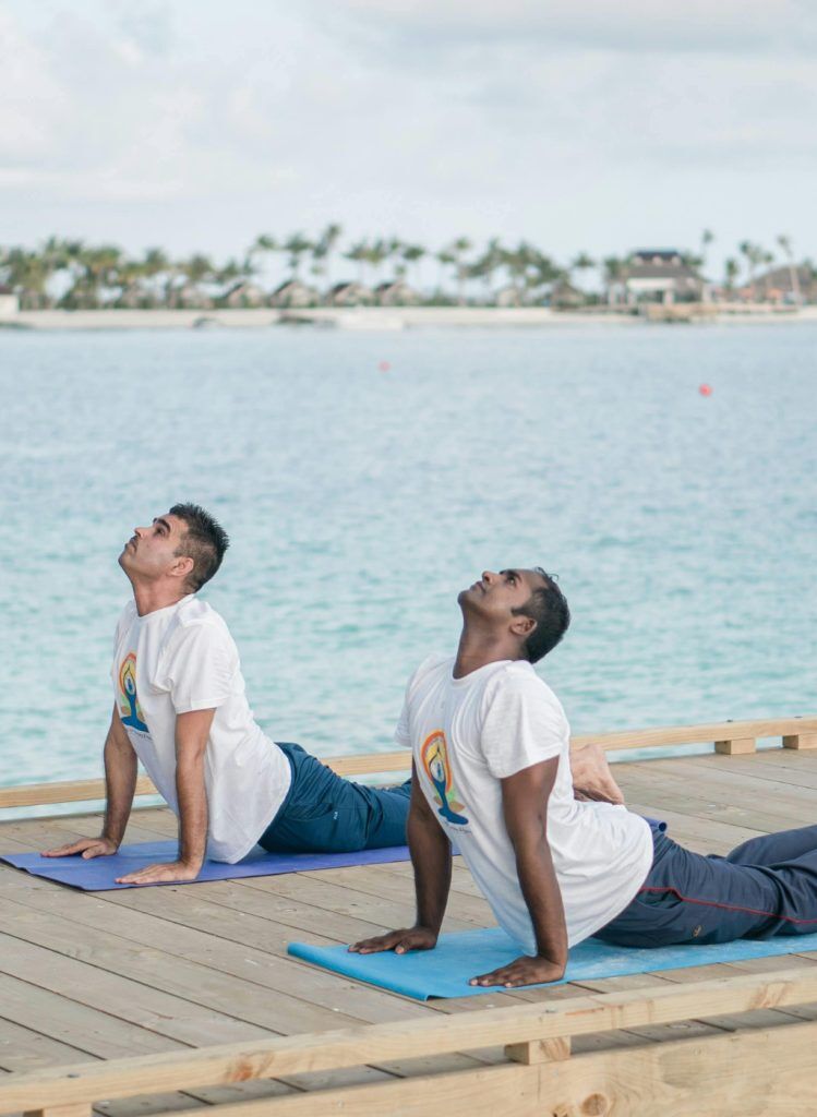 Posture yoga apaisante