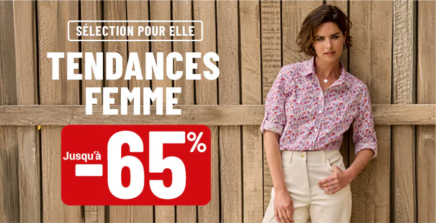 Tendance femme jusqu'à -65%