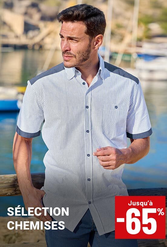 Chemises homme jusqu'à moins 65 pourcent