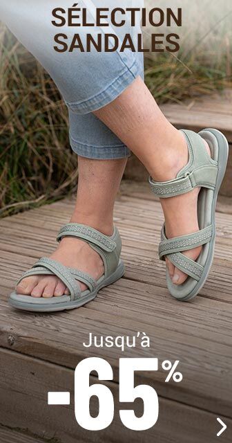 Sandales femme jusqu'à -65%