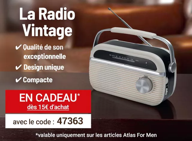 La Radio Vintage OFFERTE dès 15€ d'achat