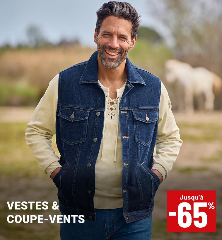 Vestes et blousons jusqu'à moins 65 pourcent