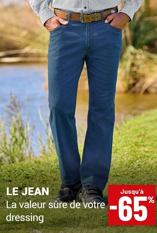 Le Jean, la valeur sûre de votre dressing jusqu'à -65%