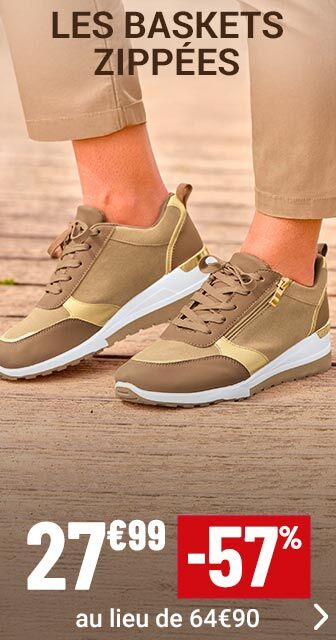 Les Baksets zippées à 27€99