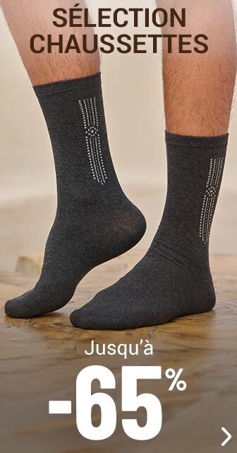 Chaussettes homme jusqu'à -65%
