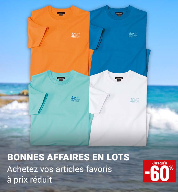 Lots de vêtements jusqu'à -60%