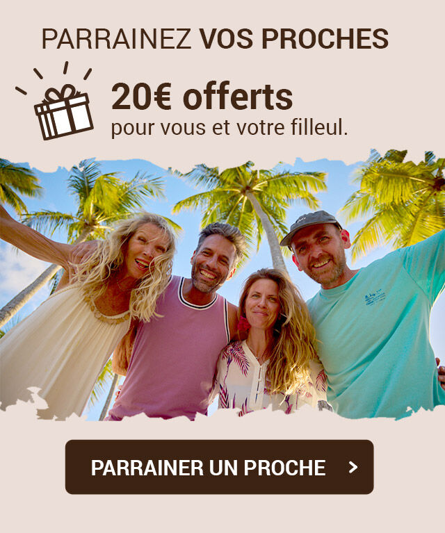 Parrainez vos proches et gagnez 20 euros sur votre prochaine commande pour vous et votre filleul