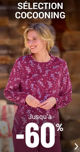 Cocooning femme jusqu'à -60%