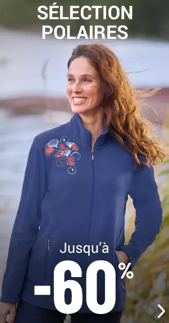 Polaires femme jusqu'à -60%