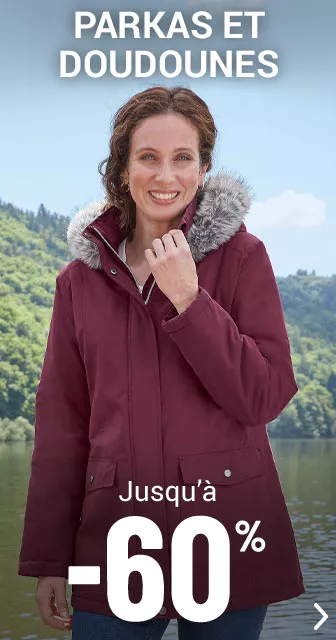 Parkas et doudounes femme jusqu'à -60%