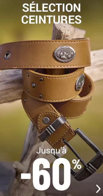 Ceintures et bretelles homme jusqu'à -60%
