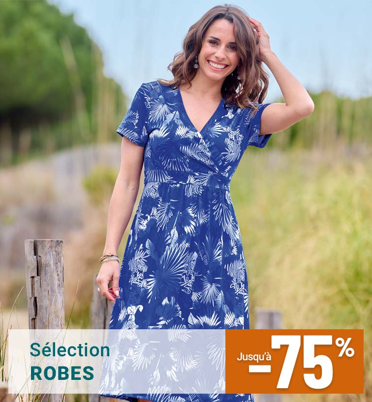 Robes femme jusqu'à -75%