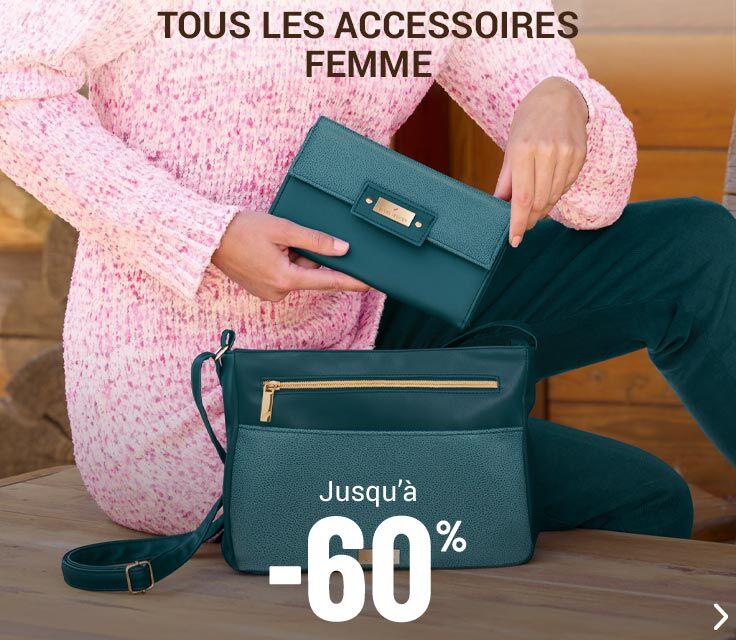 Accessoires femme jusqu'à -60%