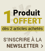 Un produit offert dès 2 articles achetés en vous inscrivant à la newsletter