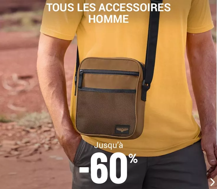 Accessoires homme jusqu'à -60%