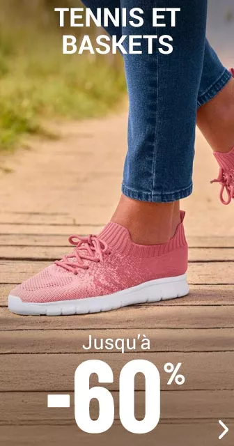 Les baskets femme jusqu'à -60%