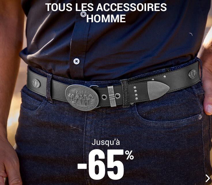 Accessoires homme jusqu'à -65%