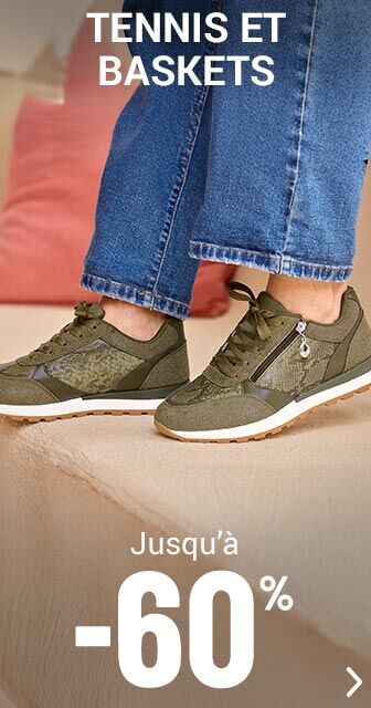 Les baskets femme jusqu'à -60%