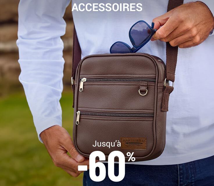 Accessoires homme jusqu'à -60%