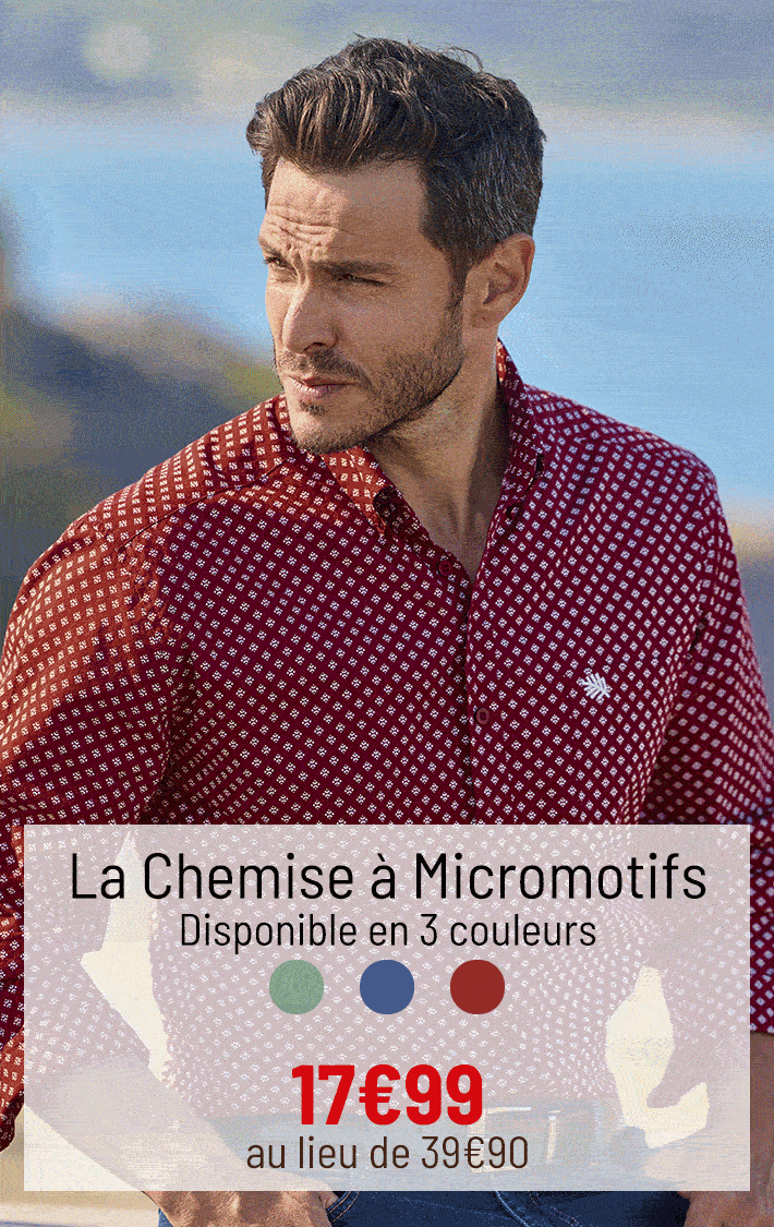 La chemise en popeline à 17€99
