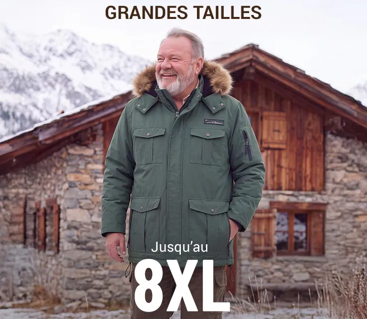Vêtements Grandes Tailles homme jusqu'au 8XL