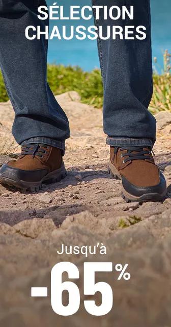 Sélection chaussures homme jusqu'à -65%