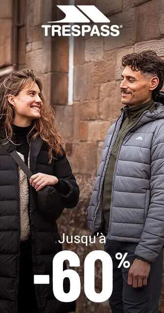La marque Trespass homme jusqu'à -60%