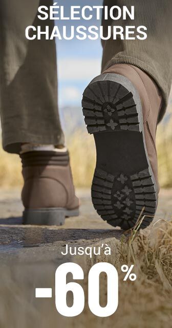 Sélection chaussures homme jusqu'à -60%
