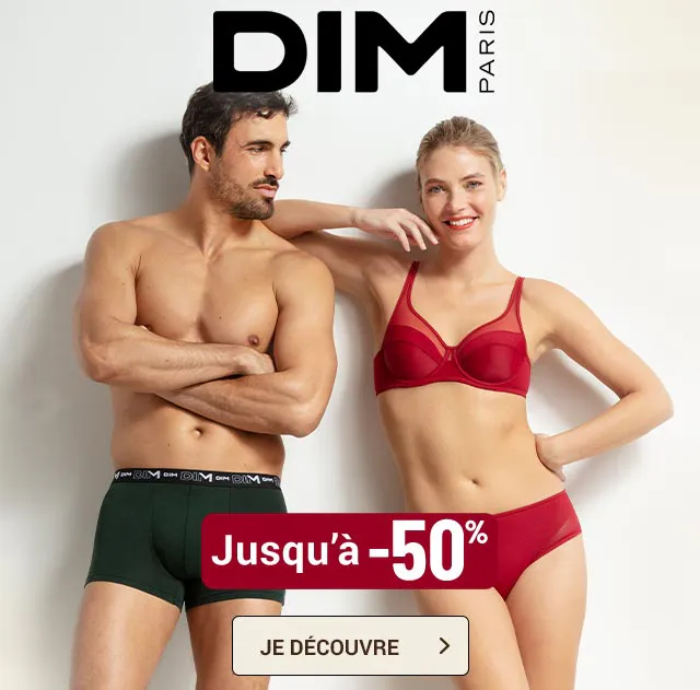 La marque Dim jusqu'à moins 50 pour cent
