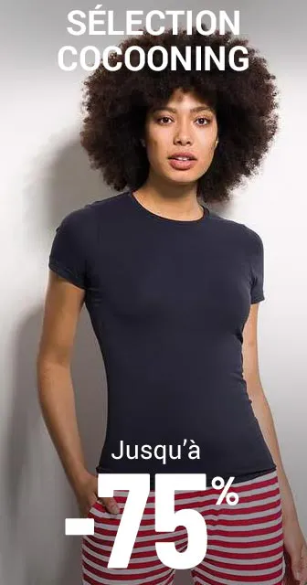 Sélection cocooning jusqu'à -75%