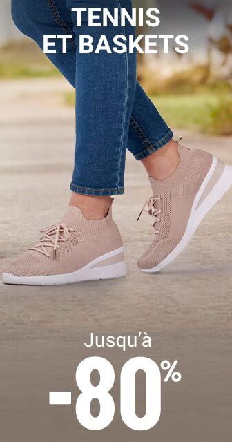 Les baskets femme jusqu'à -80%