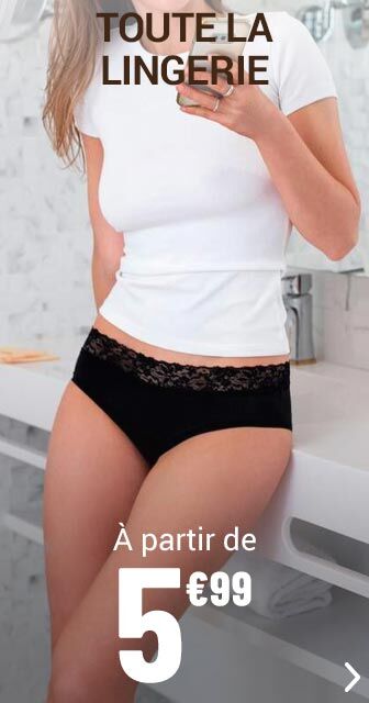 La lingerie femme à partir de 5€99