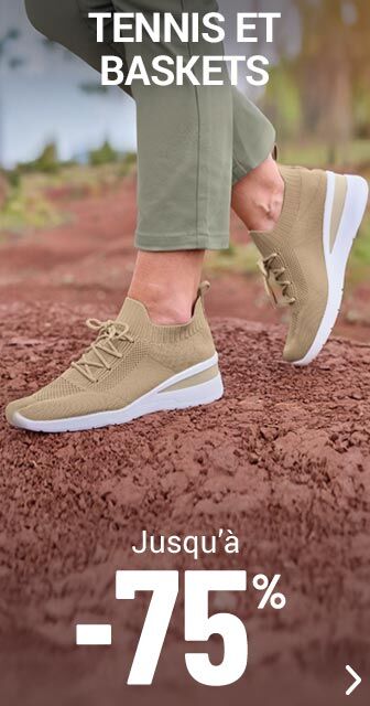 Les baskets femme jusqu'à -75%
