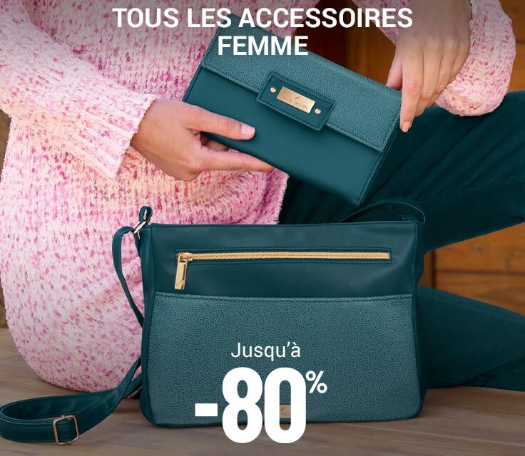Accessoires femme jusqu'à -80%