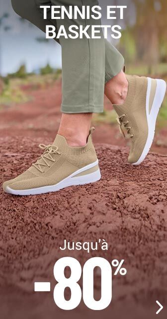 Les baskets femme jusqu'à -80%