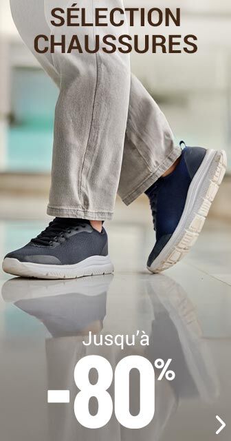 Sélection chaussures homme jusqu'à -80%