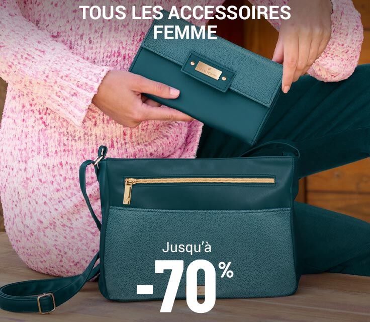 Accessoires femme jusqu'à -70%